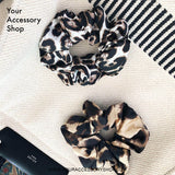Andrea Leopard Scrunchie