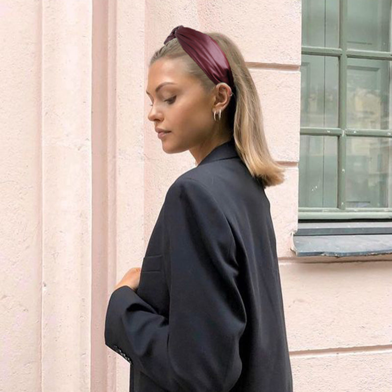 Melanie Faux Leather Headband