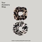 Andrea Leopard Scrunchie